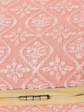 Tulle Damask Embroidered Faux Silk Clutch