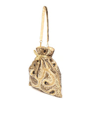 Glitz Embellished Faux Silk Potli