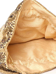 Glitz Embellished Faux Silk Potli