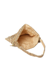 Glitz Embellished Faux Silk Potli