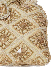 Glitz Embellished Faux Silk Potli