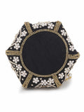 Lotus Velvet Embellished Potli
