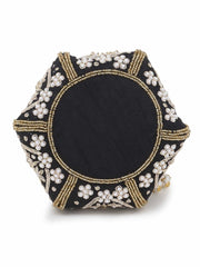 Lotus Velvet Embellished Potli