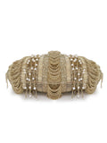 Pochette Tasselled Faux Silk Clutch