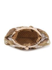 Pochette Tasselled Faux Silk Clutch
