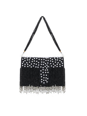 Coffer Tasselled Faux Silk Clutch