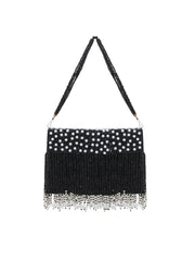 Coffer Tasselled Faux Silk Clutch