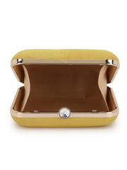 Vista Faux Silk Quirky Embellished Box Clutch