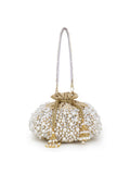 Dangle Faux Silk Embellished Potli