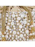Dangle Faux Silk Embellished Potli