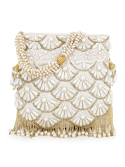 Dangle Faux Silk Embellished Potli