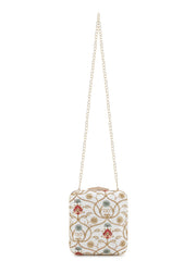 Vista Faux Silk Ethnic Motifs Embroidered Clutch