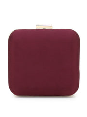Vista Faux Silk Floral Embellished Clutch