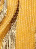 Pochette Faux Silk Stripe Embellished Clutch
