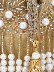 Glitz Faux Silk Beaded Potli