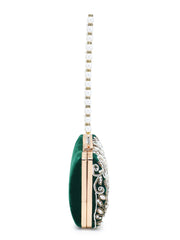 Adorn Velvet Beaded Clutch