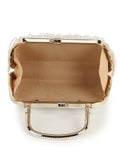 Pochette Faux Silk Pearl Embellished Clutch