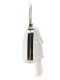 Pochette Faux Silk Pearl Embellished Clutch