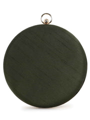 Gala Faux Silk Quirky Embellished Clutch