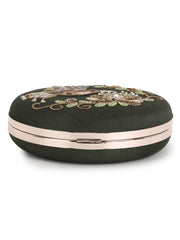 Gala Faux Silk Quirky Embellished Clutch