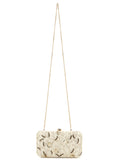 Adorn Botanical Embellished Faux Silk Clutch