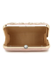 Adorn Embellished Faux Silk Clutch