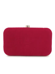 Adorn Botanical Embellished Velvet Clutch
