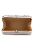 Adorn Embellished Faux Silk Clutch
