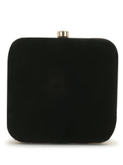 Vista  Embellished Velvet Clutch