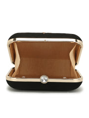 Vista  Embellished Velvet Clutch