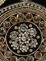 Vista  Embellished Velvet Clutch