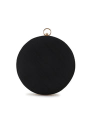 Gala Faux Silk Floral Embellished Clutch