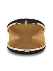 Gala Faux Silk Floral Embellished Clutch