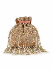 Dangle Ogee Embellished Velvet Potli