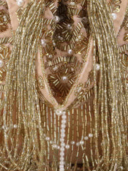 Dangle Ogee Embellished Velvet Potli