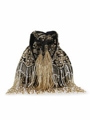 Dangle Ogee Embellished Velvet Potli