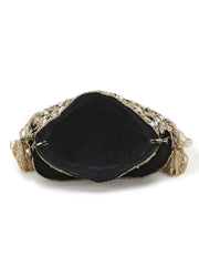 Dangle Ogee Embellished Velvet Potli
