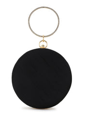 Gala Floral Emroidered Faux Silk Clutch