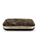 Adorn Abstract Embellished Velvet Clutch