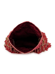 Dangle Beaded Velvet Potli