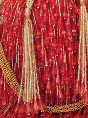 Dangle Beaded Velvet Potli