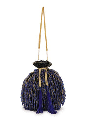 Dangle Beaded Velvet Potli
