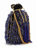 Dangle Beaded Velvet Potli