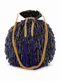 Dangle Beaded Velvet Potli