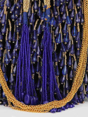 Dangle Beaded Velvet Potli
