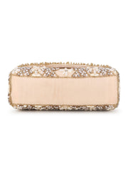 Coffer Hand work Embellished Velvet Clutch