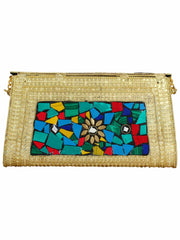Jewel Mosaic Design and Embelished Party Clutch