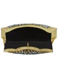 Jewel Mosaic Design Metal Work Party Clutch