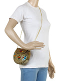 Jewel Mosaic Design Metal and Stone Work Party Clutch