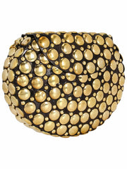 Jewel Mosaic Design Metal Work Party Clutch